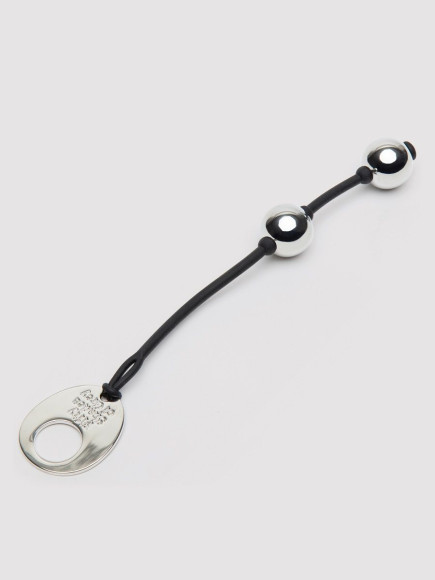 Серебристые шарики Inner Goddess Mini Silver Pleasure Balls 85g на черном силиконовом шнурке Серебристые шарики Inner Goddess Mini Silver Pleasure Balls 85g на черном силиконовом шнурке