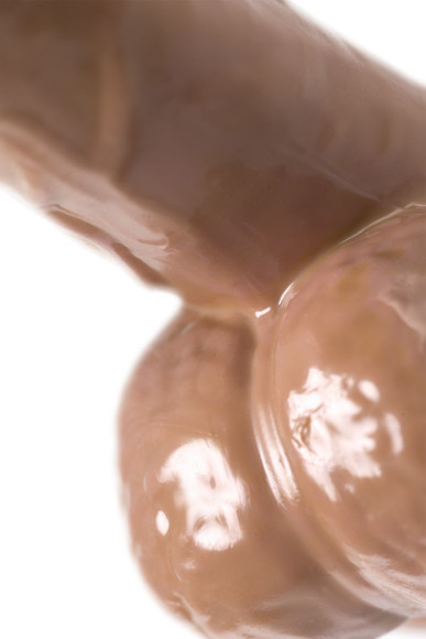 Коричневый фаллоимитатор-реалистик Delion - 20,5 см. Коричневый фаллоимитатор-реалистик Delion - 20,5 см.