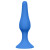 Синяя малая анальная пробка Slim Anal Plug Small - 10,5 см.
