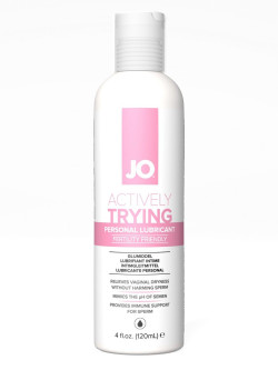 Лубрикант на водной основе, способствующий зачатию, JO Actively Trying - 120 мл. Лубрикант на водной основе, способствующий зачатию, JO Actively Trying - 120 мл.