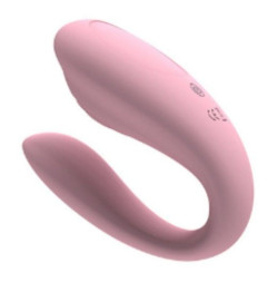 Нежно-розовый вибростимулятор для пар - 17,7 см. Нежно-розовый вибростимулятор для пар - 17,7 см.