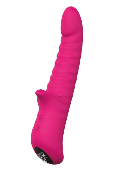 Розовый виброротатор HONEY BEAR - 16 см. Розовый виброротатор HONEY BEAR - 16 см.