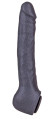 Чёрная фаллическая насадка BLACK BENT 3 - 22 см. Чёрная фаллическая насадка BLACK BENT 3 - 22 см.