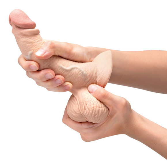 Телесный анальный фаллоимитатор Slipskin 6.5’’ Curved - 16,7 см. Телесный анальный фаллоимитатор Slipskin 6.5’’ Curved - 16,7 см.