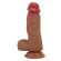 Телесный фаллоимитатор из жидкого силикона Curtis - 17,3 см.