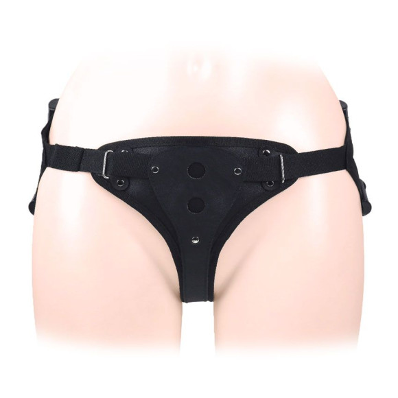 Черный пояс-трусики в комплекте с коннектором и насадкой Черный пояс-трусики в комплекте с коннектором и насадкой
