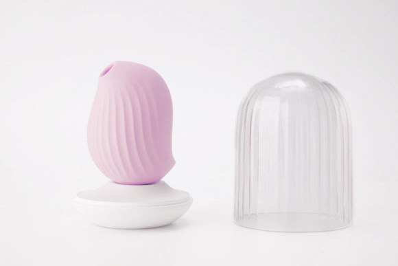 Нежно-розовый вакуум-волновой стимулятор с вибрацией и базой-ночником Cuddly Bird Нежно-розовый вакуум-волновой стимулятор с вибрацией и базой-ночником Cuddly Bird