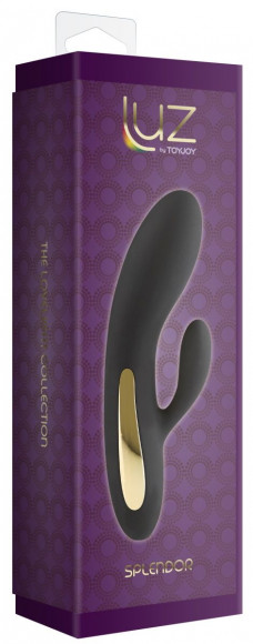 Черный вибромассажёр-кролик Splendor Rabbit - 17 см. Черный вибромассажёр-кролик Splendor Rabbit - 17 см.