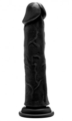 Чёрный фаллоимитатор Realistic Cock 9 - 23,5 см. Чёрный фаллоимитатор Realistic Cock 9 - 23,5 см.