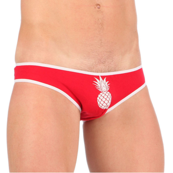 Набор из 3 эротических трусов-слипов с принтом-ананасом Набор из 3 эротических трусов-слипов с принтом-ананасом