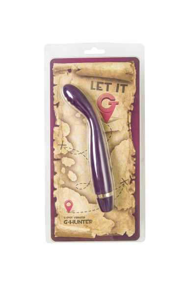 Фиолетовый стимулятор G-точки G-Hunter - 18,5 см.