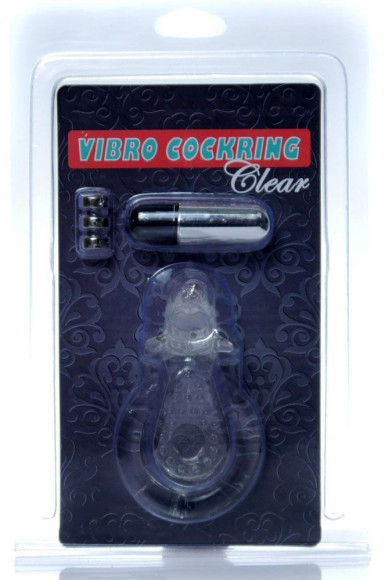 Прозрачное эрекционное виброкольцо с дельфином Прозрачное эрекционное виброкольцо с дельфином