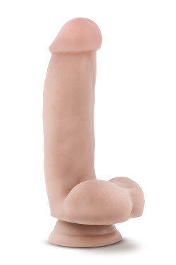 Телесный фаллоимитатор на присоске The Pizza Boy - 17,8 см.