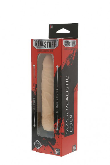 Реалистичный вибромассажёр REALSTUFF 5INCH VIBRATOR - 16 см. Реалистичный вибромассажёр REALSTUFF 5INCH VIBRATOR - 16 см.