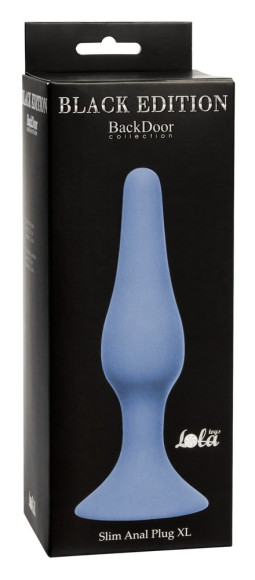 Синяя анальная пробка Slim Anal Plug XL - 15,5 см. Синяя анальная пробка Slim Anal Plug XL - 15,5 см.