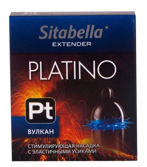 Стимулирующая насадка с усиками Platino  Вулкан 