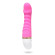 Розовый рельефный вибратор для точки G - 19 см.