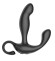 Черный вибромассажер простаты с эффектом фингеринга и пультом ДУ Черный вибромассажер простаты с эффектом фингеринга и пультом ДУ
