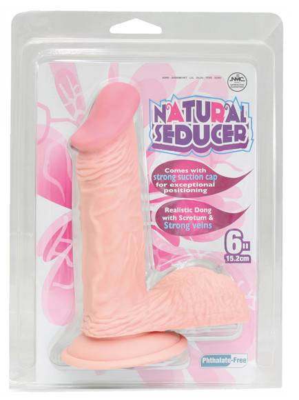 Телесный фаллоимитатор на присоске NATURAL SEDUCER 6 FLESH DONG - 15,2 см. Телесный фаллоимитатор на присоске NATURAL SEDUCER 6 FLESH DONG - 15,2 см.
