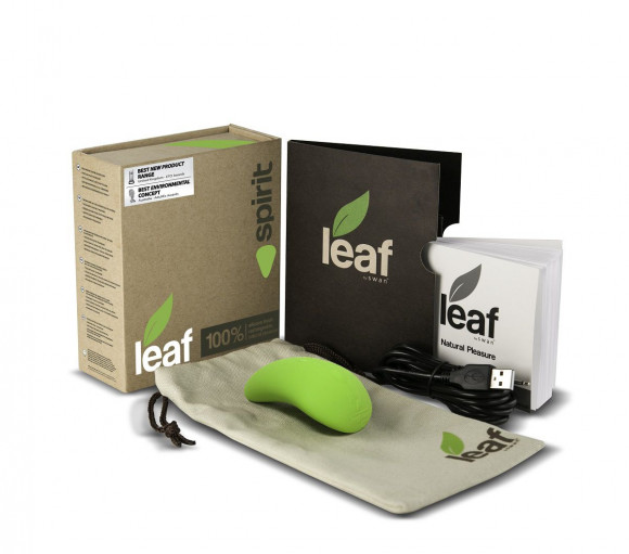 Зеленый перезаряжаемый вибромассажер Spirit by Leaf Зеленый перезаряжаемый вибромассажер Spirit by Leaf