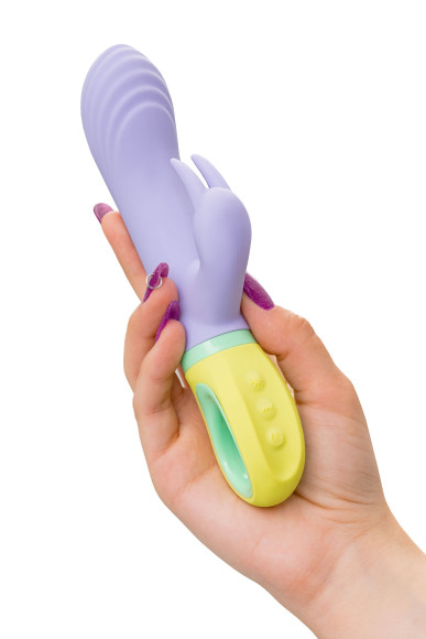 Сиреневый вибратор-кролик Wisteria - 18,5 см. Сиреневый вибратор-кролик Wisteria - 18,5 см.