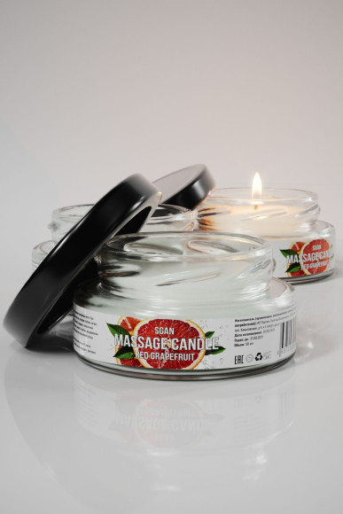 Массажная свеча «Красный грейпфрут» - 50 мл. Массажная свеча «Красный грейпфрут» - 50 мл.