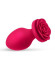 Малиновая анальная втулка с основанием-розой - 7 см. Малиновая анальная втулка с основанием-розой - 7 см.