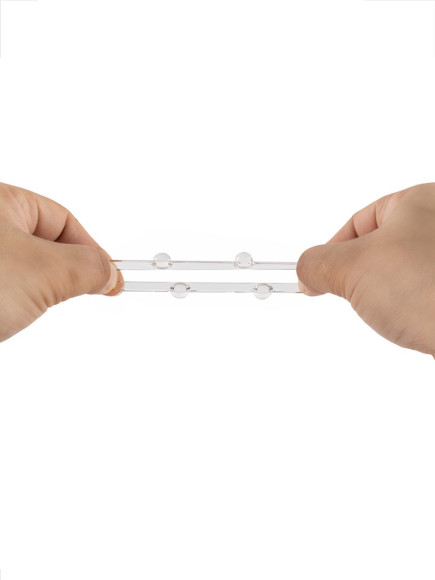 Прозрачное эрекционное кольцо с 6 стимулирующими шариками