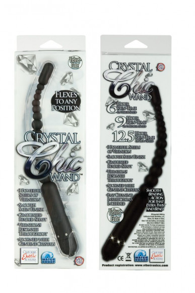 Гибкий вибратор Crystal Chic - 29 см. Гибкий вибратор Crystal Chic - 29 см.