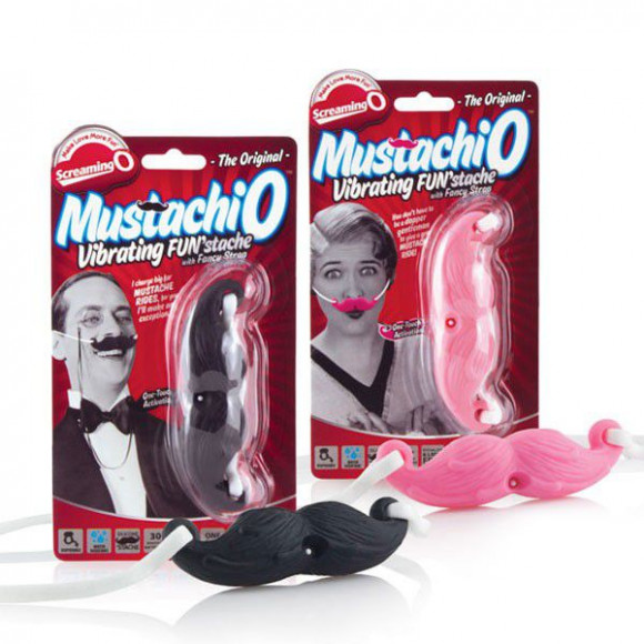 Черные силиконовые виброусы THE Mustachio Черные силиконовые виброусы THE Mustachio