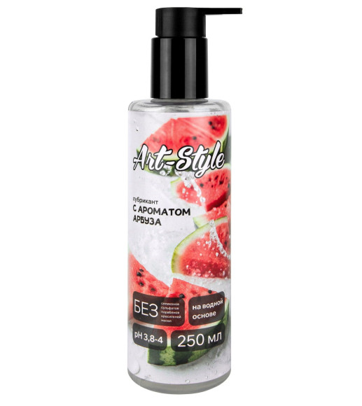 Лубрикант на водной основе Art-Style с ароматом арбуза - 250 мл. Лубрикант на водной основе Art-Style с ароматом арбуза - 250 мл.