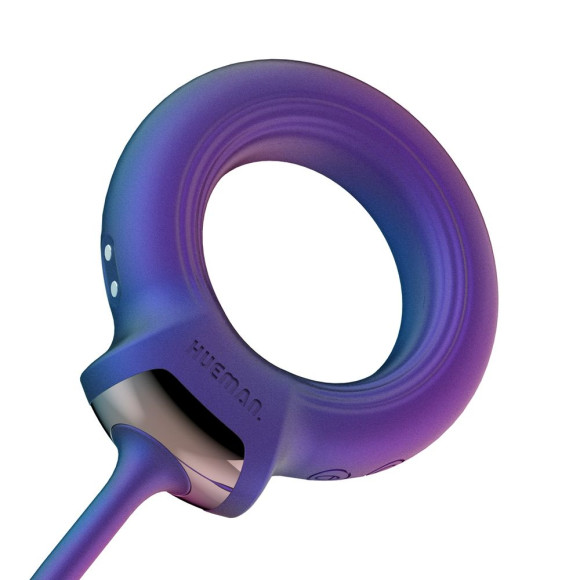 Фиолетовое эрекционное виброкольцо с анальным шариком Eclipse Фиолетовое эрекционное виброкольцо с анальным шариком Eclipse