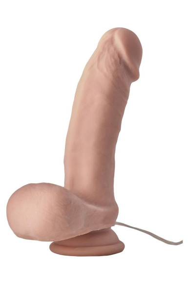 Телесный вибромассажер DARING DUKE - 18 см. Телесный вибромассажер DARING DUKE - 18 см.