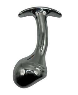 Изогнутая алюминиевая анальная пробка для ношения - 8 см. Изогнутая алюминиевая анальная пробка для ношения - 8 см.