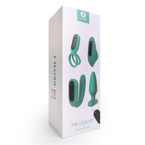 Оригинальный вибронабор в зеленом цвете The Love Kit Оригинальный вибронабор в зеленом цвете The Love Kit