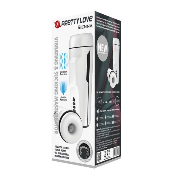 Вибромастурбатор Sienna с функцией всасывания Вибромастурбатор Sienna с функцией всасывания
