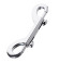 Серебристый двухсторонний карабин TOYFA Metal Серебристый двухсторонний карабин TOYFA Metal
