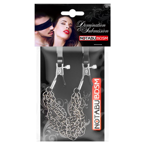 Оригинальные зажимы на соски с тройной короткой цепочкой Оригинальные зажимы на соски с тройной короткой цепочкой