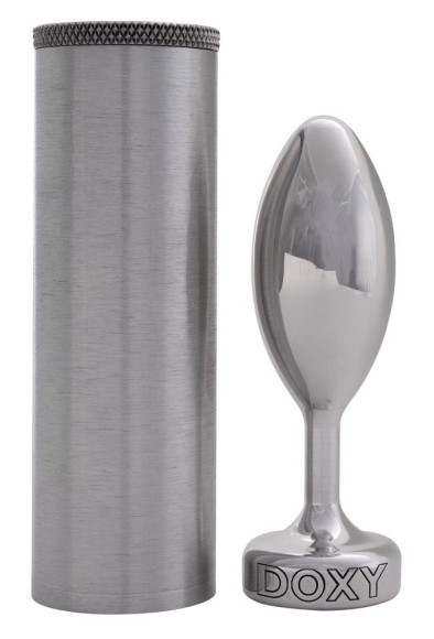 Серебристая анальная втулка Doxy Smooth Butt Plug - 10,5 см. Серебристая анальная втулка Doxy Smooth Butt Plug - 10,5 см.