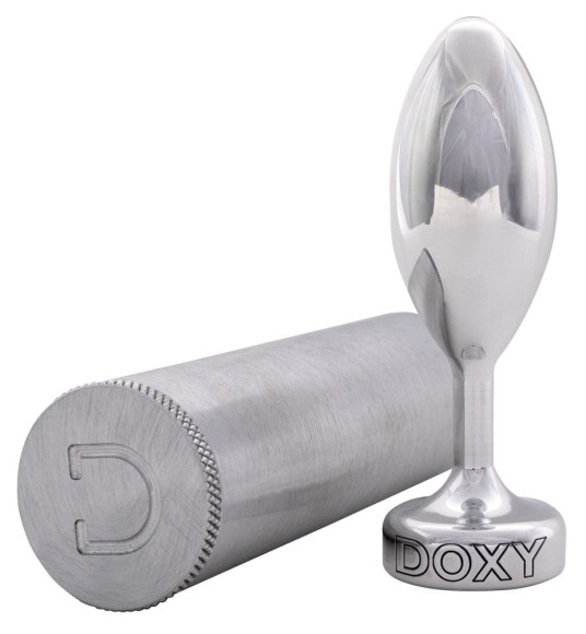 Серебристая анальная втулка Doxy Smooth Butt Plug - 10,5 см. Серебристая анальная втулка Doxy Smooth Butt Plug - 10,5 см.