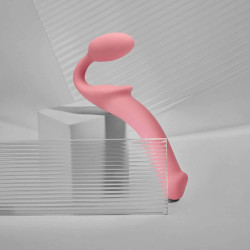 Розовый безремневой страпон Strap-on-me Semi-Realistic Bendable Strap-On size XL Розовый безремневой страпон Strap-on-me Semi-Realistic Bendable Strap-On size XL