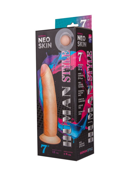 Фаллоимитатор HUMAN STYLE 7 без мошонки - 20 см. Фаллоимитатор HUMAN STYLE 7 без мошонки - 20 см.