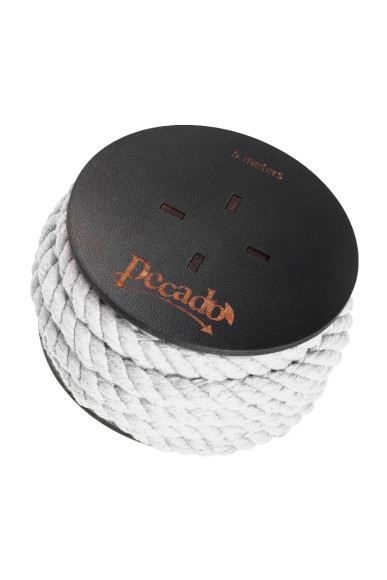 Белая веревка для шибари на катушке - 5 м. Белая веревка для шибари на катушке - 5 м.