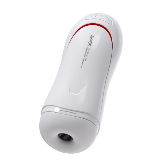 Белый вибромастурбатор со сжатием и голосовым сопровождением