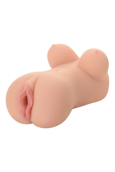 Телесный вибромастурбатор-вагина Clara OnaHole с имитацией груди Телесный вибромастурбатор-вагина Clara OnaHole с имитацией груди