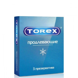 Презервативы Torex Продлевающие с пролонгирующим эффектом - 3 шт. Презервативы Torex Продлевающие с пролонгирующим эффектом - 3 шт.