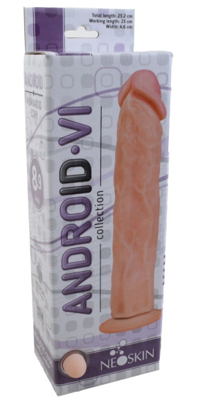 Фаллоимитатор без мошонки на присоске ANDROID VI - 23,2 см. Фаллоимитатор без мошонки на присоске ANDROID VI - 23,2 см.