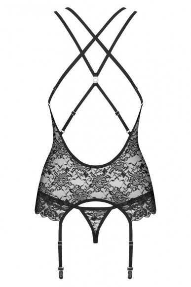 Нежный кружевной корсаж с цветочным мотивом