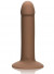 Бежевый вибромассажёр с присоской LUXE Touch-Sensitive Vibrator - 16,5 см.