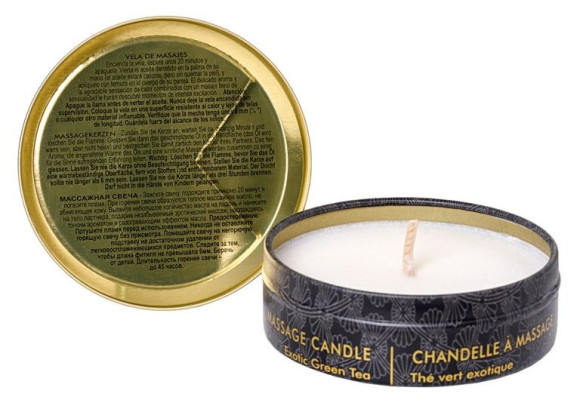 Массажная свеча Exotic Green Tea с ароматом зелёного чая - 30 мл. Массажная свеча Exotic Green Tea с ароматом зелёного чая - 30 мл.